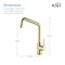 Kibi Macon Single Handle Bar Sink Faucet KKF2012BG - alternate 5